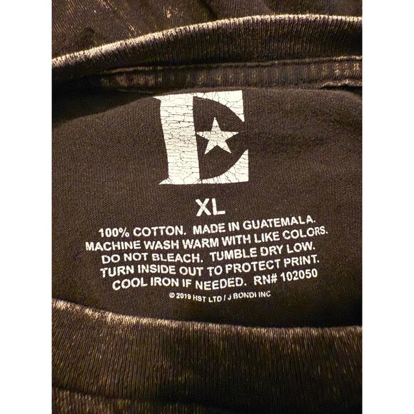 Elton John “Rocket Man” Vintage Style Graphic T-Shirt Black Distressed XL - Picture 6 of 7